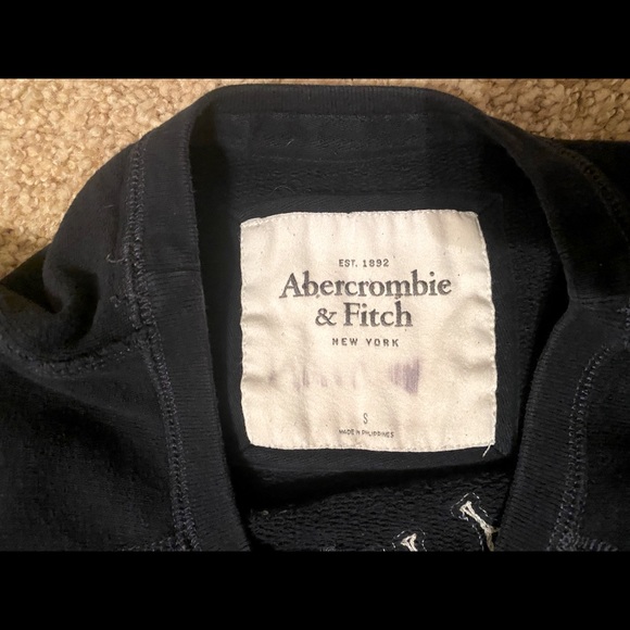 Abercrombie & Fitch Navy Blue Sweatshirt - Picture 5 of 9